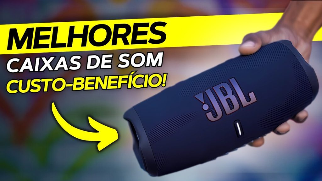 Vídeo com as melhores caixas de som Bluetooth em 2026