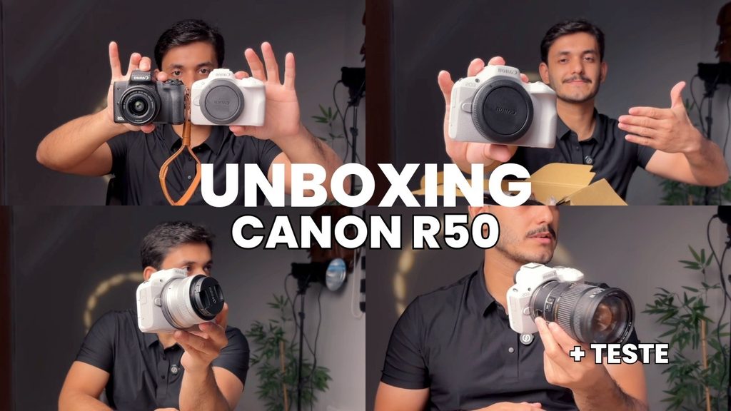 Vídeo: unboxing e teste de vídeo da Canon EOS R50