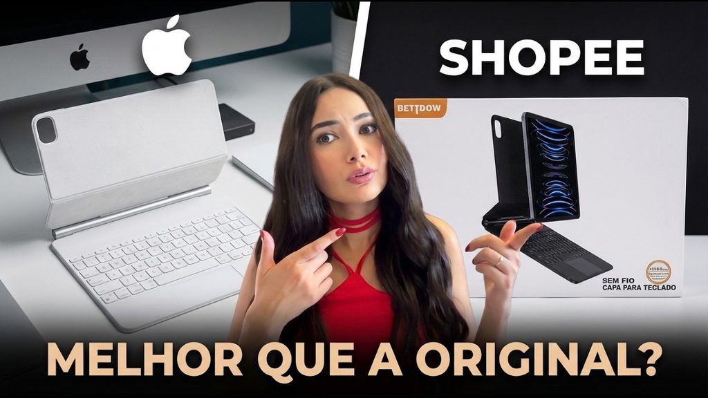 Vídeo: capa com teclado para iPad Air, dicas de encaixe e suporte